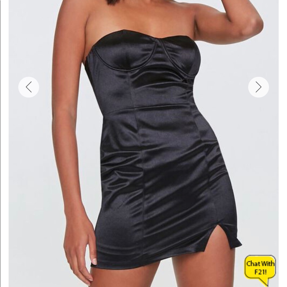 Satin sweetheart dress